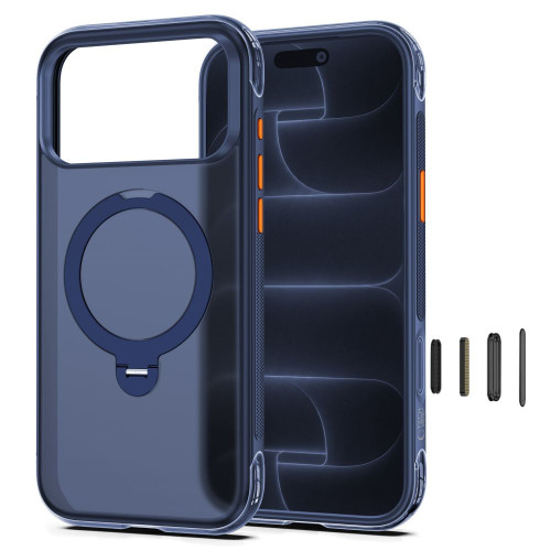 Tech-protect Magair Stand Magsafe Cc Iphone 17 Pro Max / 18 Pro Max Matte Deep Blue, view 3