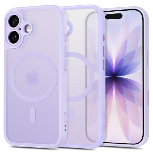 Tech-protect Magpeak Magsafe Cc Iphone 17 Matte Lavender