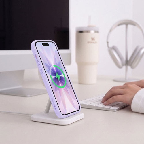 Tech-protect Magpeak Magsafe Cc Iphone 17 Matte Lavender, view 5