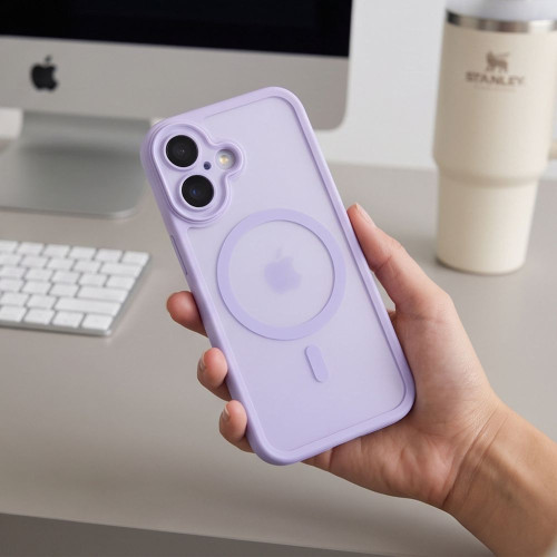 Tech-protect Magpeak Magsafe Cc Iphone 17 Matte Lavender, view 8