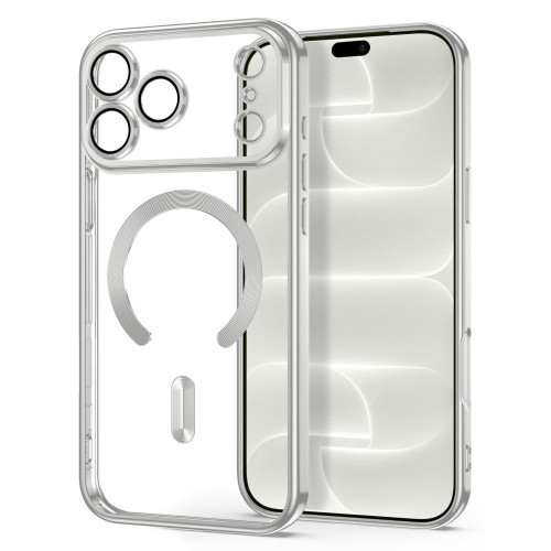 Tech-protect Magflex Magsafe Iphone 17 Pro Max / 18 Pro Max Shiny Silver, nézet 2