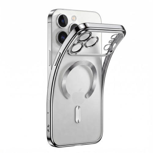 Tech-protect Magflex Magsafe Iphone 17 Pro Max / 18 Pro Max Shiny Silver, nézet 5