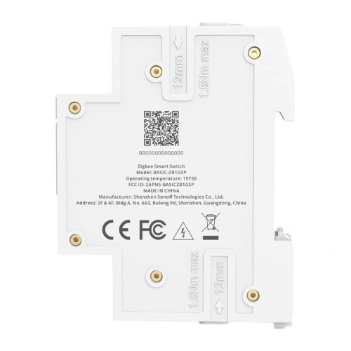 Przełącznik SONOFF BASIC-ZB1GSP ZigBee, pohled 2