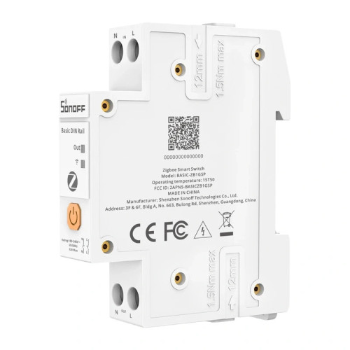 Przełącznik SONOFF BASIC-ZB1GSP ZigBee, pohled 3