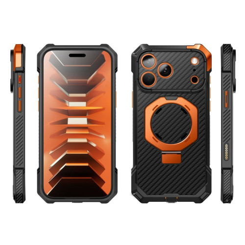 Supcase Ub Grip Mag Magsafe Iphone 17 Pro Max / 18 Pro Max Aramid Black/orange, widok 3