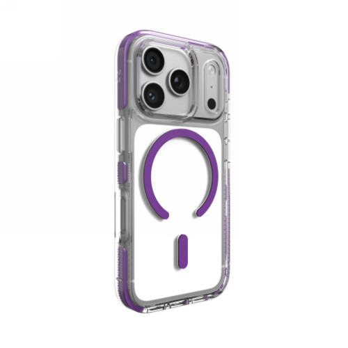ZAGG Santa Cruz Snap - etui do iPhone 18 Pro / 17 Pro kompatybilne z MagSafe (purple), pohled 3
