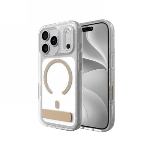 ZAGG Milan Snap KS - etui do iPhone 18 Pro / 17 Pro kompatybilne z MagSafe (glitter gold), pohled 2