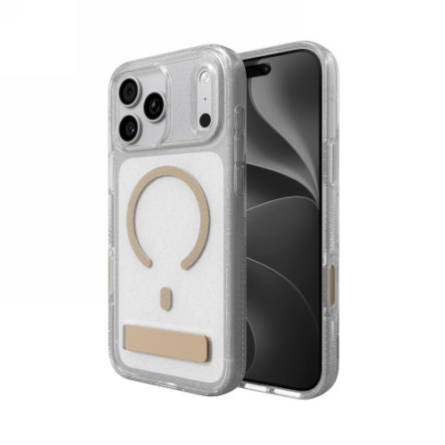 ZAGG Milan Snap KS - etui do iPhone 18 Pro Max / 17 Pro Max kompatybilne z MagSafe (glitter gold), pohled 2