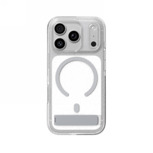 ZAGG Milan Snap KS - etui do iPhone 18 Pro / 17 Pro kompatybilne z MagSafe (glitter silver)