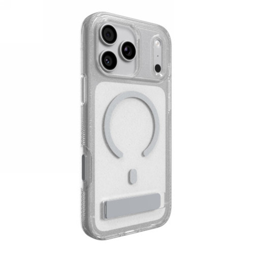 ZAGG Milan Snap KS - etui do iPhone 18 Pro Max / 17 Pro Max kompatybilne z MagSafe (glitter silver), pohled 3