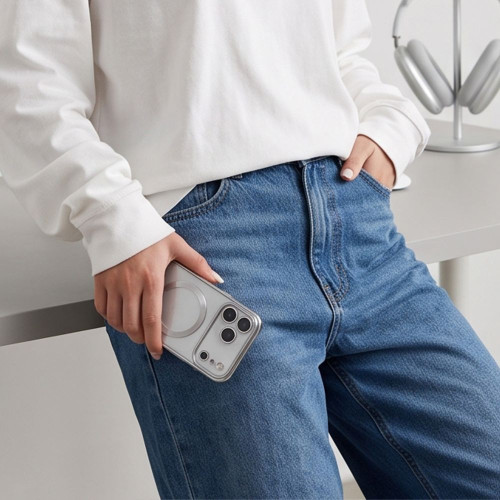 Tech-protect Magflex Magsafe Iphone 17 Pro / 18 Pro Shiny Silver, Ansicht 7