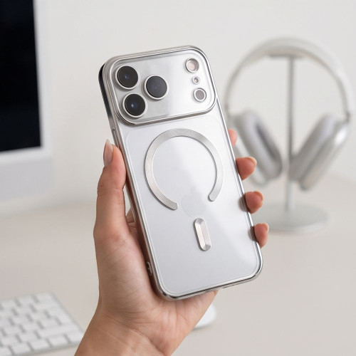 Tech-protect Magflex Magsafe Iphone 17 Pro / 18 Pro Shiny Silver, Ansicht 8