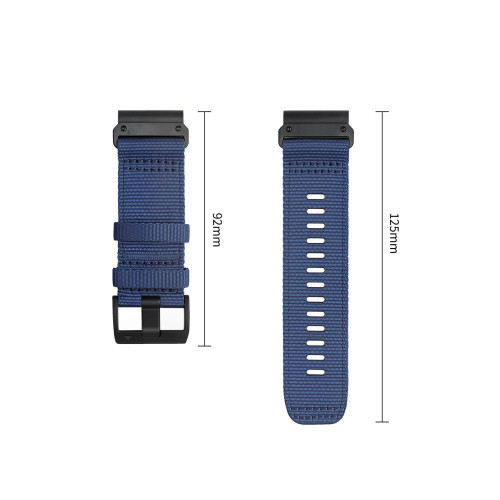 Tech-protect Nylon Classic Garmin Fenix 5x / 5x Plus / 6x / 6x Pro / 7x / 8 / 8 Pro / 9 / 9 Pro (51 Mm) Midnight Navy, Ansicht 3