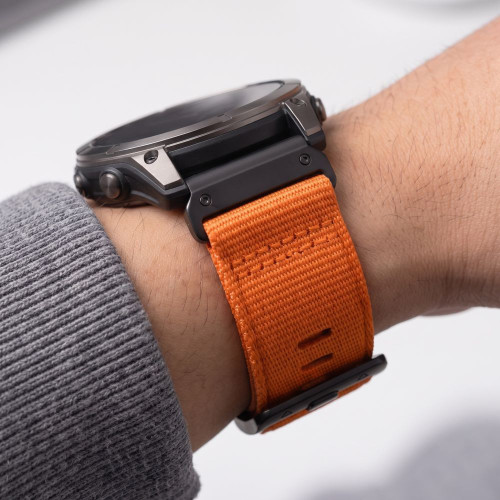 Tech-protect Nylon Classic Garmin Fenix 5x / 5x Plus / 6x / 6x Pro / 7x / 8 / 8 Pro / 9 / 9 Pro (51 Mm) Signal Orange, Ansicht 7
