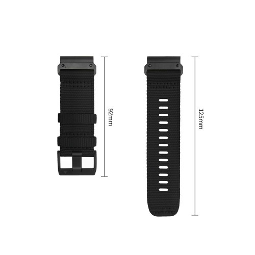 Tech-protect Nylon Classic Garmin Fenix 5x / 5x Plus / 6x / 6x Pro / 7x / 8 / 8 Pro / 9 / 9 Pro (47 Mm) Black, Ansicht 3