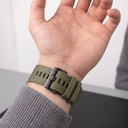 Tech-protect Nylon Classic Garmin Fenix 5x / 5x Plus / 6x / 6x Pro / 7x / 8 / 8 Pro / 9 / 9 Pro (47 Mm) Military Green, Ansicht 5