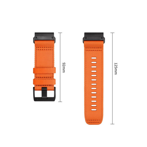 Tech-protect Nylon Classic Garmin Fenix 5x / 5x Plus / 6x / 6x Pro / 7x / 8 / 8 Pro / 9 / 9 Pro (47 Mm) Signal Orange, Ansicht 3