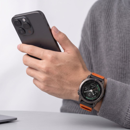 Tech-protect Nylon Classic Garmin Fenix 5x / 5x Plus / 6x / 6x Pro / 7x / 8 / 8 Pro / 9 / 9 Pro (47 Mm) Signal Orange, Ansicht 4