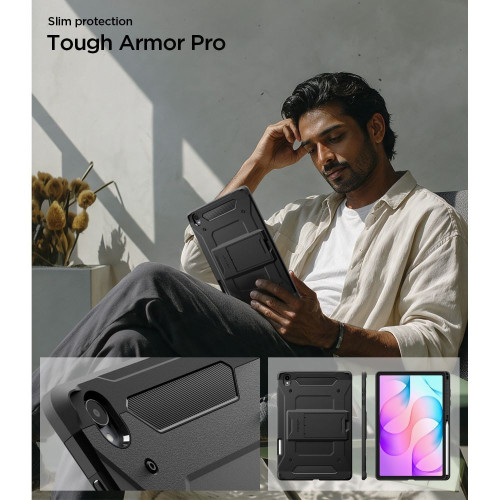 Spigen Tough Armor Pro Galaxy Tab S12+ Plus 12.6 X840 / X846b Black, Ansicht 8