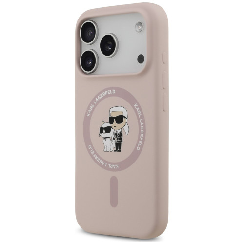 Etui Karl Lagerfeld Silicone Karl&Choupette Ring MagSafe do iPhone 18 Pro / iPhone 17 Pro czarny, Ansicht 2