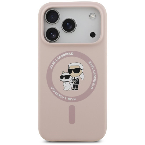 Etui Karl Lagerfeld Silicone Karl&Choupette Ring MagSafe do iPhone 18 Pro / iPhone 17 Pro czarny, Ansicht 3
