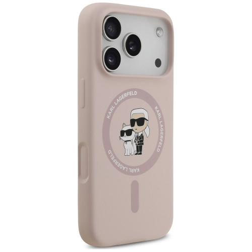Etui Karl Lagerfeld Silicone Karl&Choupette Ring MagSafe do iPhone 18 Pro / iPhone 17 Pro czarny, Ansicht 4