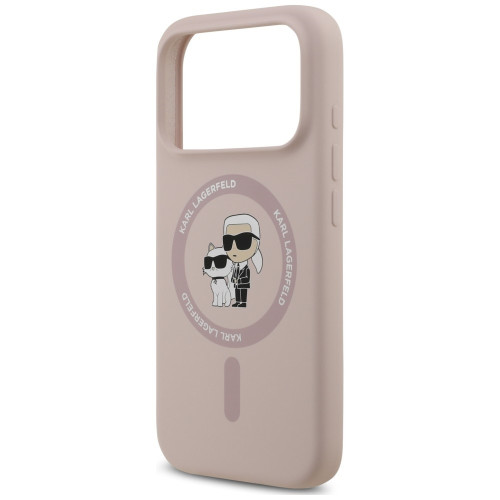 Etui Karl Lagerfeld Silicone Karl&Choupette Ring MagSafe do iPhone 18 Pro / iPhone 17 Pro czarny, Ansicht 6