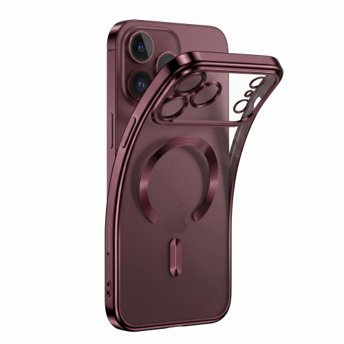 Tech-protect Magflex Magsafe Iphone 17 Pro Max / 18 Pro Max Shiny Burgundy, view 5