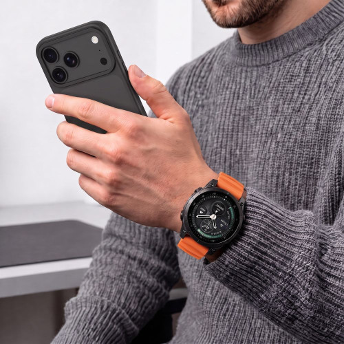 Tech-protect Motion Garmin Fenix 5x / 5x Plus / 6x / 6x Pro / 7x / 8 / 8 Pro / 9 / 9 Pro (51 Mm) Signal Orange, view 8