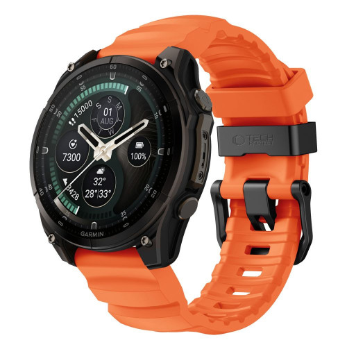 Tech-protect Motion Garmin Fenix 5x / 5x Plus / 6x / 6x Pro / 7x / 8 / 8 Pro / 9 / 9 Pro (47 Mm) Signal Orange