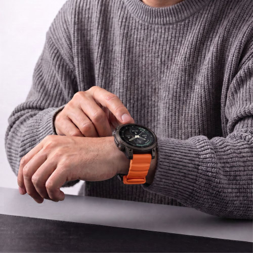 Tech-protect Motion Garmin Fenix 5x / 5x Plus / 6x / 6x Pro / 7x / 8 / 8 Pro / 9 / 9 Pro (47 Mm) Signal Orange, view 8