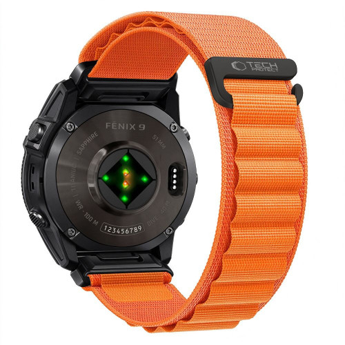 Tech-protect Nylon Pro Garmin Fenix 5x / 5x Plus / 6x / 6x Pro / 7x / 8 / 8 Pro / 9 / 9 Pro (47 Mm) Orange