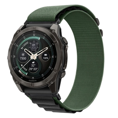 Tech-protect Nylon Pro Garmin Fenix 5x / 5x Plus / 6x / 6x Pro / 7x / 8 / 8 Pro / 9 / 9 Pro (51 Mm) Green/black, view 2