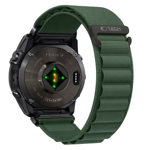 Tech-protect Nylon Pro Garmin Fenix 5x / 5x Plus / 6x / 6x Pro / 7x / 8 / 8 Pro / 9 / 9 Pro (51 Mm) Military Green