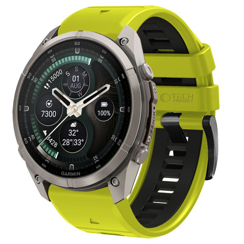 Tech-protect Iconband Pro Garmin Fenix 5x / 5x Plus / 6x / 6x Pro / 7x / 8 / 8 Pro / 9 / 9 Pro (51 Mm) Lime/black
