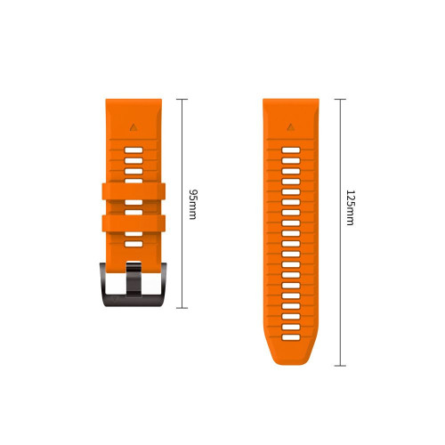 Tech-protect Iconband Pro Garmin Fenix 5x / 5x Plus / 6x / 6x Pro / 7x / 8 / 8 Pro / 9 / 9 Pro (51 Mm) Orange/black, view 3
