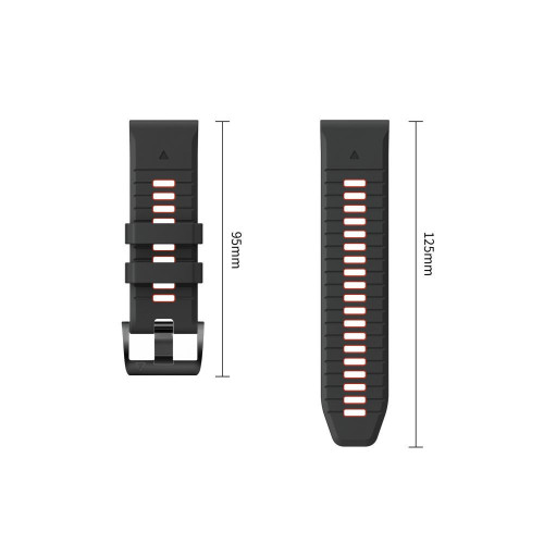 Tech-protect Iconband Pro Garmin Fenix 5x / 5x Plus / 6x / 6x Pro / 7x / 8 / 8 Pro / 9 / 9 Pro (47 Mm) Black/red, view 4