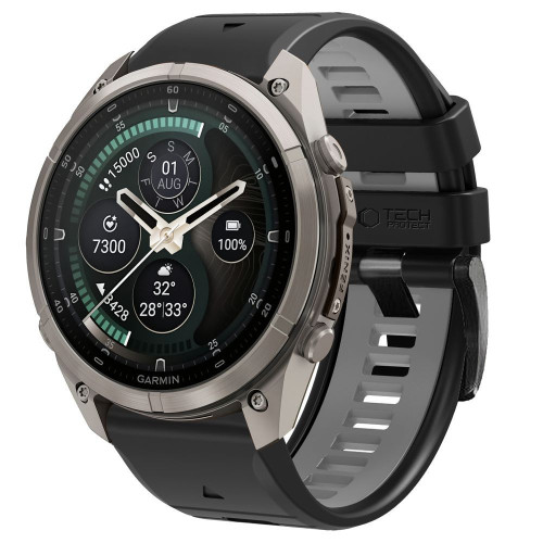 Tech-protect Iconband Pro Garmin Fenix 5x / 5x Plus / 6x / 6x Pro / 7x / 8 / 8 Pro / 9 / 9 Pro (47 Mm) Black/grey