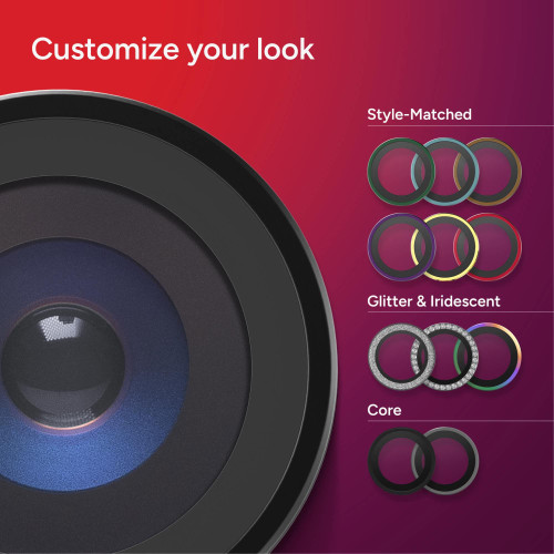 ZAGG Invisibleshield Camera Rings - szkła ochronne na obiektyw do iPhone 18 Pro / 18 Pro Max (3 sztuki) (black), nézet 3