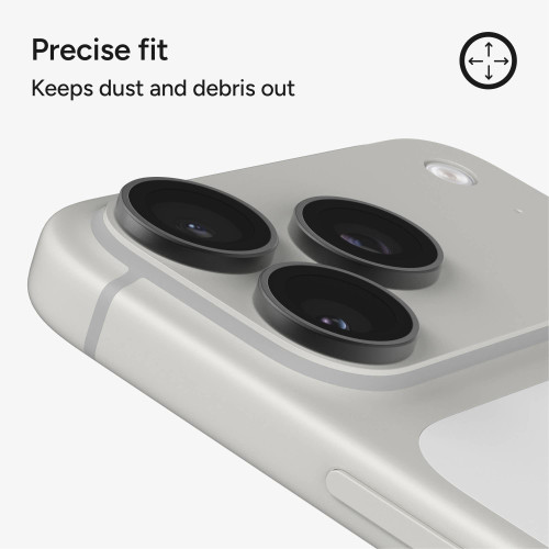 ZAGG Invisibleshield Camera Rings - szkła ochronne na obiektyw do iPhone 18 Pro / 18 Pro Max (3 sztuki) (black), nézet 7