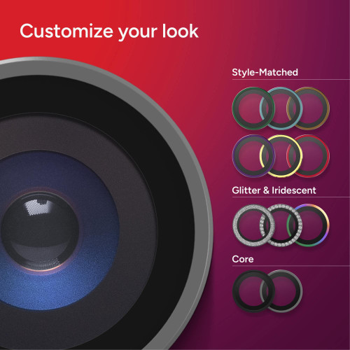 ZAGG Invisibleshield Camera Rings - szkła ochronne na obiektyw do iPhone 18 Pro / 18 Pro Max (3 sztuki) (silver), nézet 3