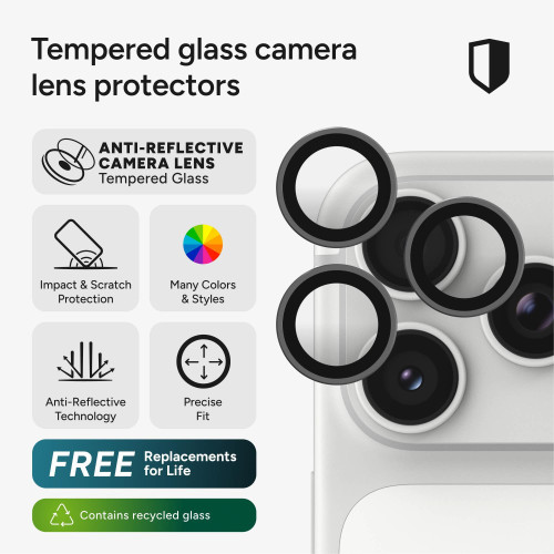 ZAGG Invisibleshield Camera Rings - szkła ochronne na obiektyw do iPhone 18 Pro / 18 Pro Max (3 sztuki) (silver), nézet 6