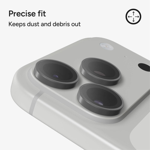 ZAGG Invisibleshield Camera Rings - szkła ochronne na obiektyw do iPhone 18 Pro / 18 Pro Max (3 sztuki) (silver), nézet 7