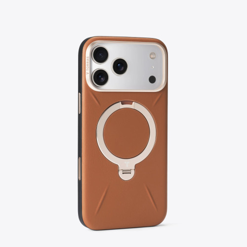 TORRAS Ostand Q3 VegSkin - etui do iPhone 18 Pro Max / 17 Pro Max kompatybilne z MagSafe (brown), Ansicht 4