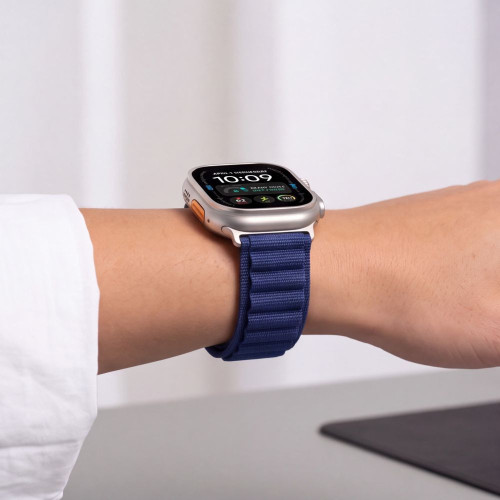 Tech-protect Nylon Pro Apple Watch 8 / 9 / 10 / 11 / 12 / Se / Ultra (44 / 45 / 46 / 49 Mm) Navy Blue, view 6