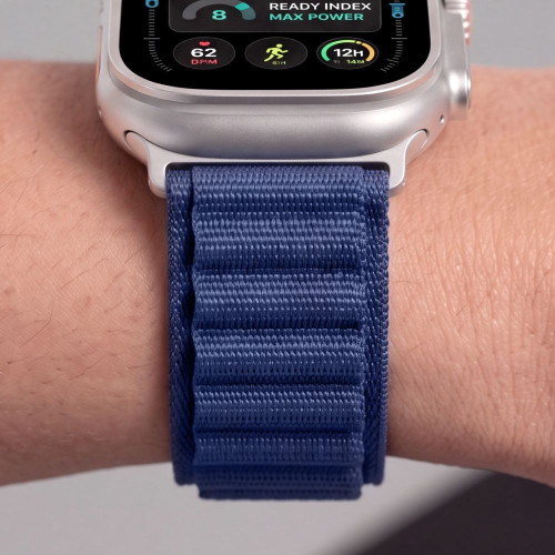 Tech-protect Nylon Pro Apple Watch 8 / 9 / 10 / 11 / 12 / Se / Ultra (44 / 45 / 46 / 49 Mm) Navy Blue, view 8