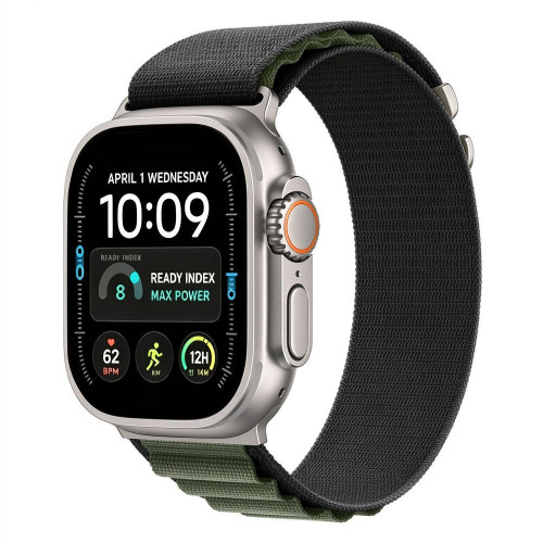 Tech-protect Nylon Pro Apple Watch 8 / 9 / 10 / 11 / 12 / Se / Ultra (44 / 45 / 46 / 49 Mm) Black / Green, view 2
