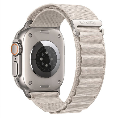 Tech-protect Nylon Pro Apple Watch 8 / 9 / 10 / 11 / 12 / Se / Ultra (44 / 45 / 46 / 49 Mm) Starlight