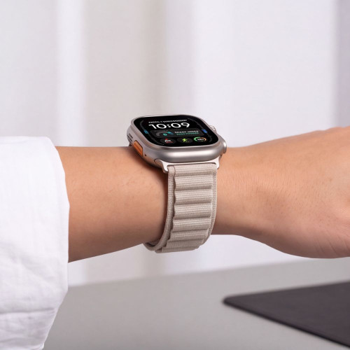Tech-protect Nylon Pro Apple Watch 8 / 9 / 10 / 11 / 12 / Se / Ultra (44 / 45 / 46 / 49 Mm) Starlight, view 6