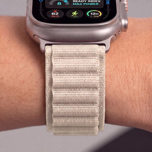 Tech-protect Nylon Pro Apple Watch 8 / 9 / 10 / 11 / 12 / Se / Ultra (44 / 45 / 46 / 49 Mm) Starlight, view 8
